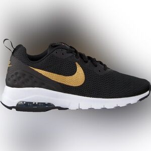 Nike Black Metallic Gold Air Max Motion